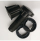 External pin and spacer for pontoon cube - Black - EP18-BL - ASM